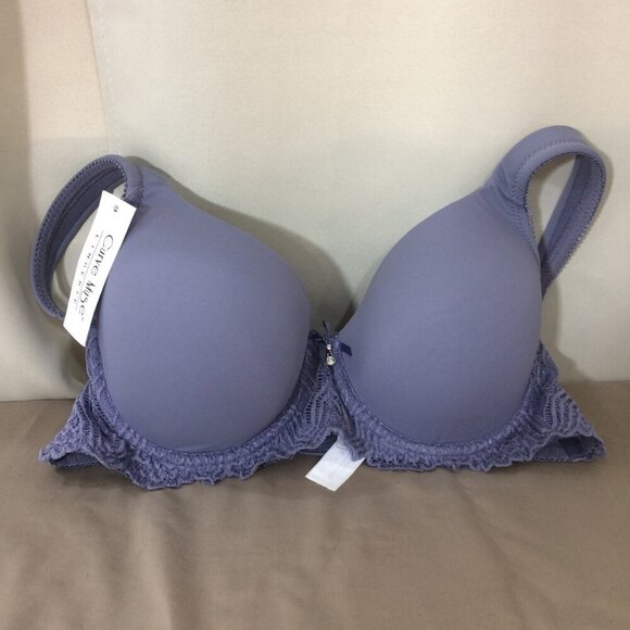 NEW Curve Muse Bra Underwire Padded Blue/Lilac NWT Lace Size 38B - Picture 2 of 5